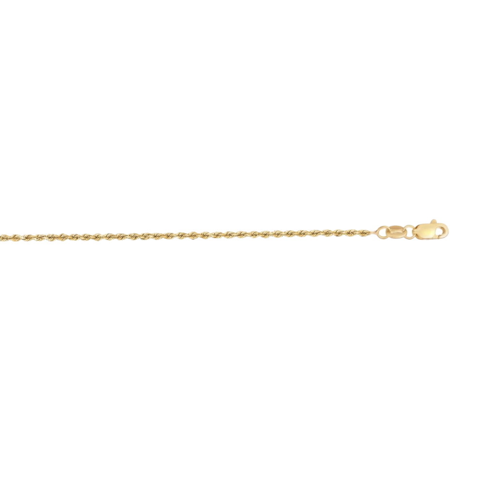 14K Gold 1.25mm Royal Rope Chain