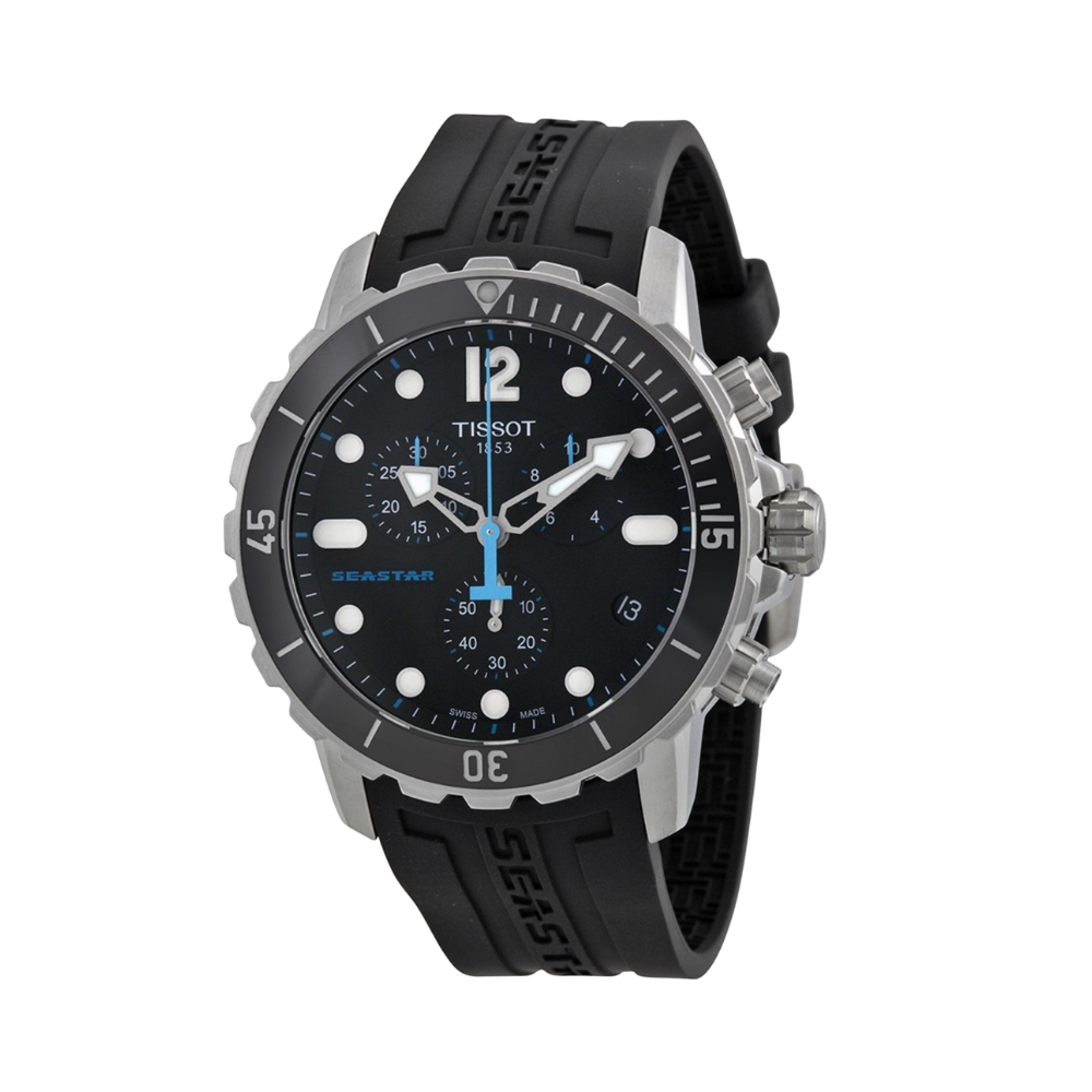 Tissot Seastar 1000 Chronograph Black Dial Men's Watch