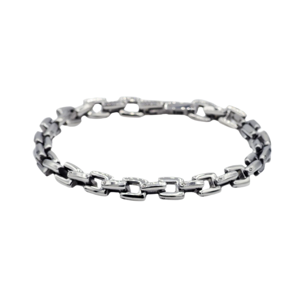 Stainless Steel Square Link Chain Bracelet