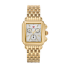 Michele Deco Diamond Dial 18K Gold Watch