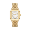 Michele Deco Mid 18K Gold Diamond Dial Watch
