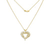Diamond Cluster Heart Necklace