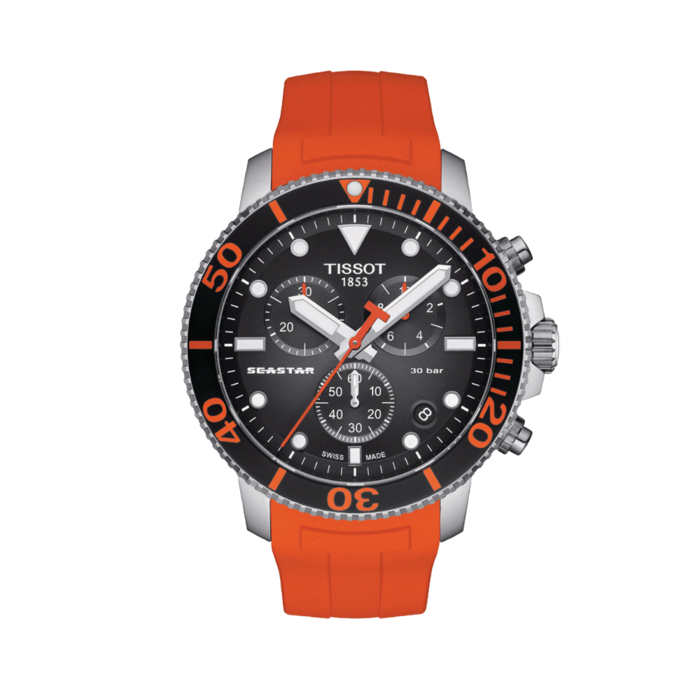 Tissot Seastar 1000 Chronograph Quartz Black Dial Men's Watch