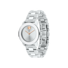 Movado Bold Silver Sunray Dial Stainless Steel Ladies Watch