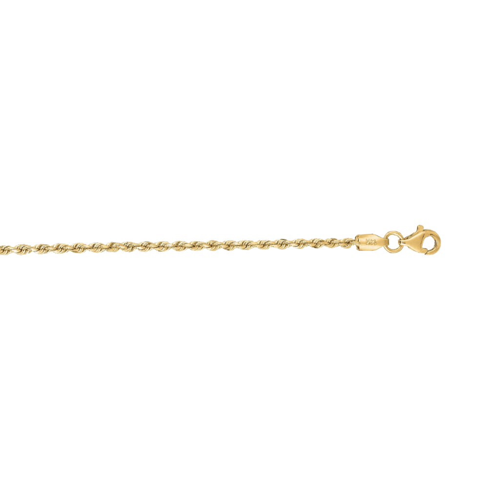 14K Gold 2mm Royal Rope Chain