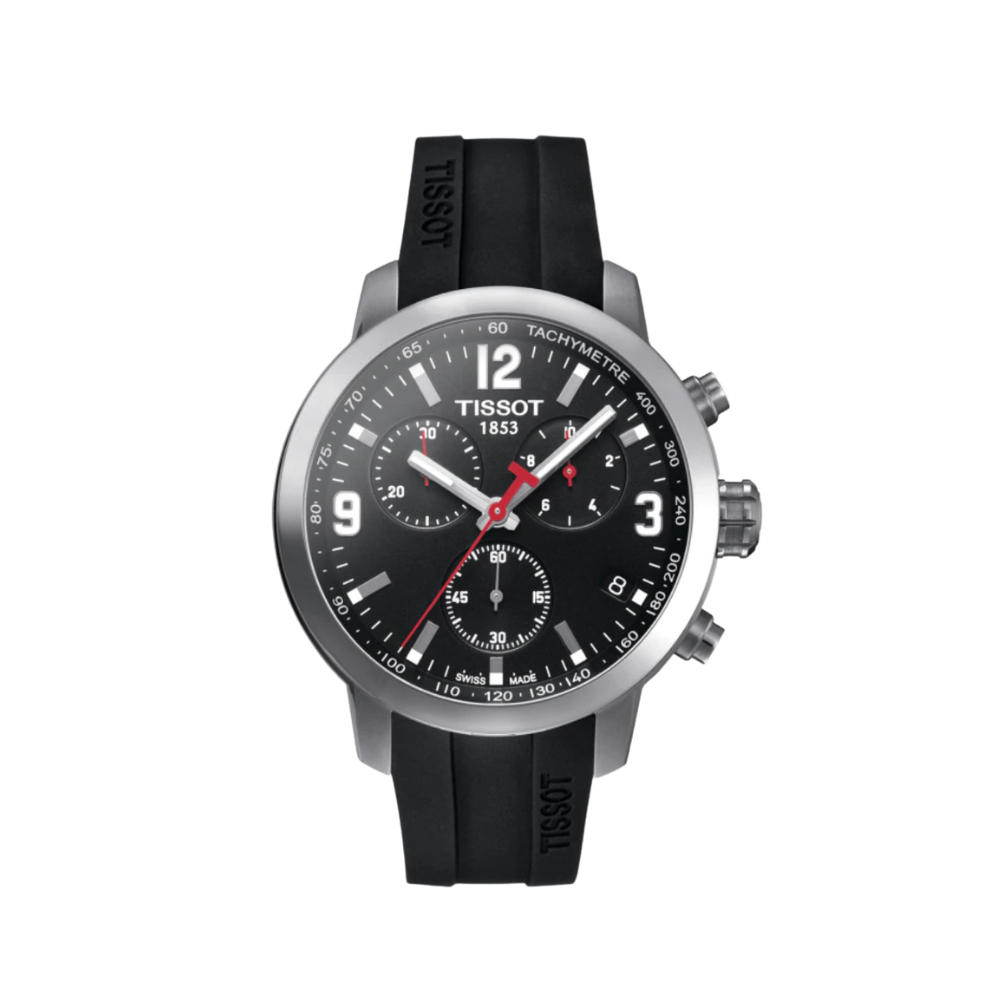 Tissot PRC 200 Chronograph Black Dial Men's Watch