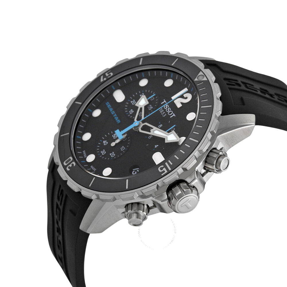 Tissot seastar 1000 online chronograph black