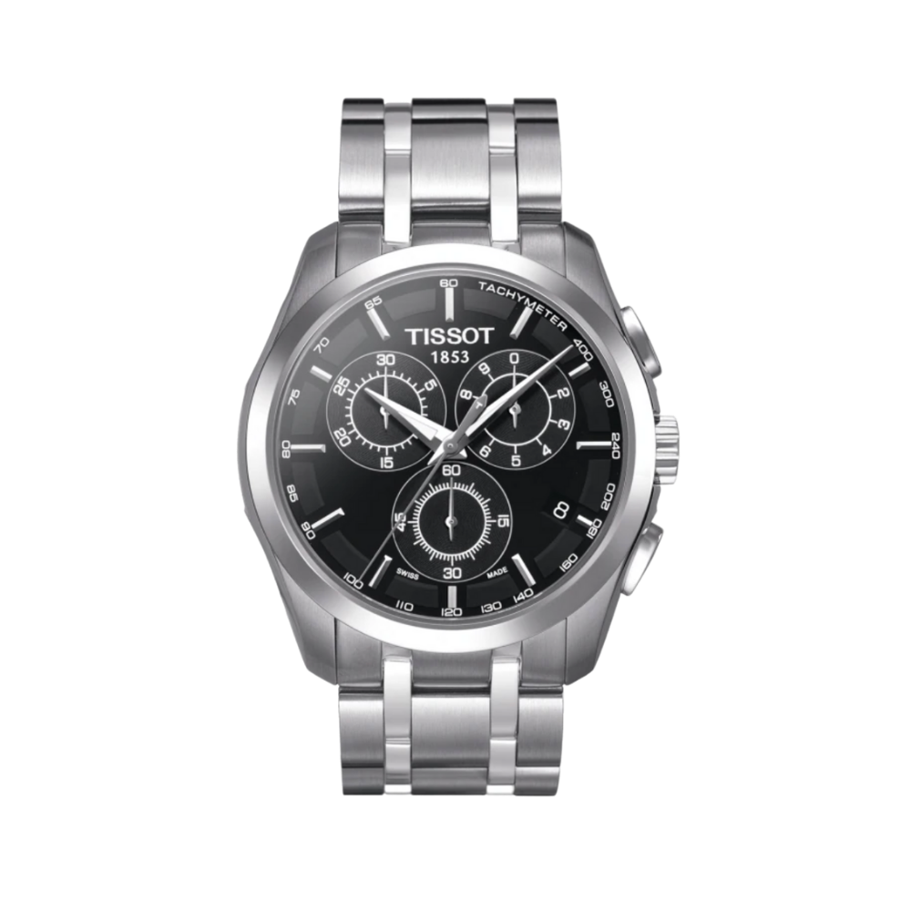 Tissot Couturier Chronograph Black Dial Men's Watch