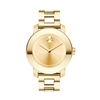 Movado Bold Champagne Dial Yellow Gold Ion-pated Ladies Watch