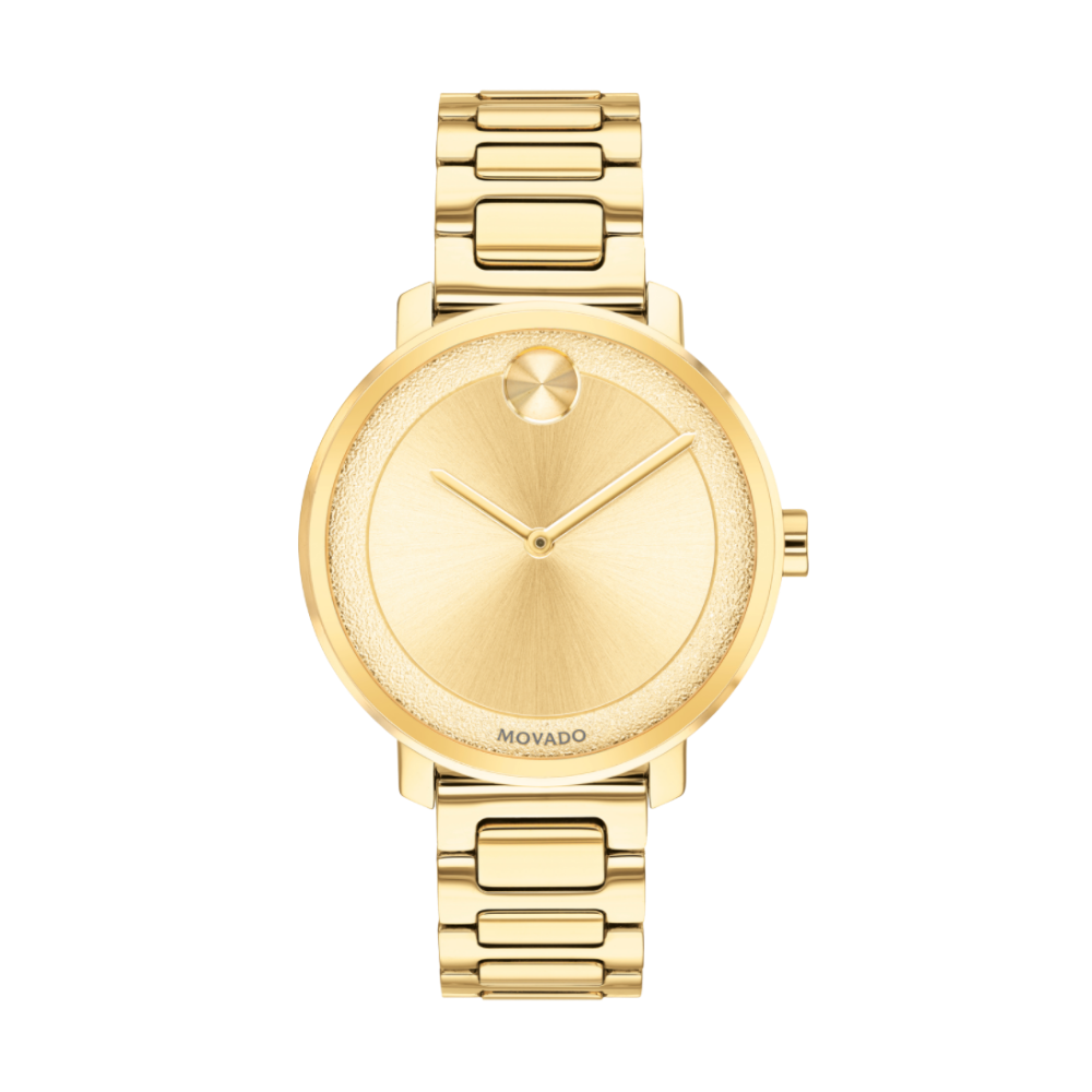 Movado Bold Pale Gold Dial Ladies Watch