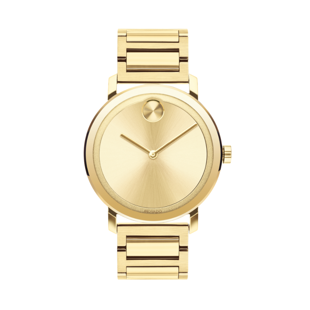 Movado bold mens gold best sale