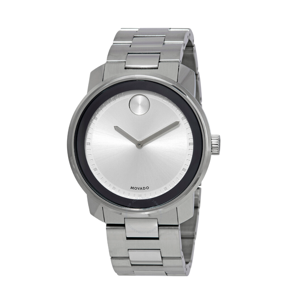 Movado Bold Silver Dial Stainless Steel Men's Watch
