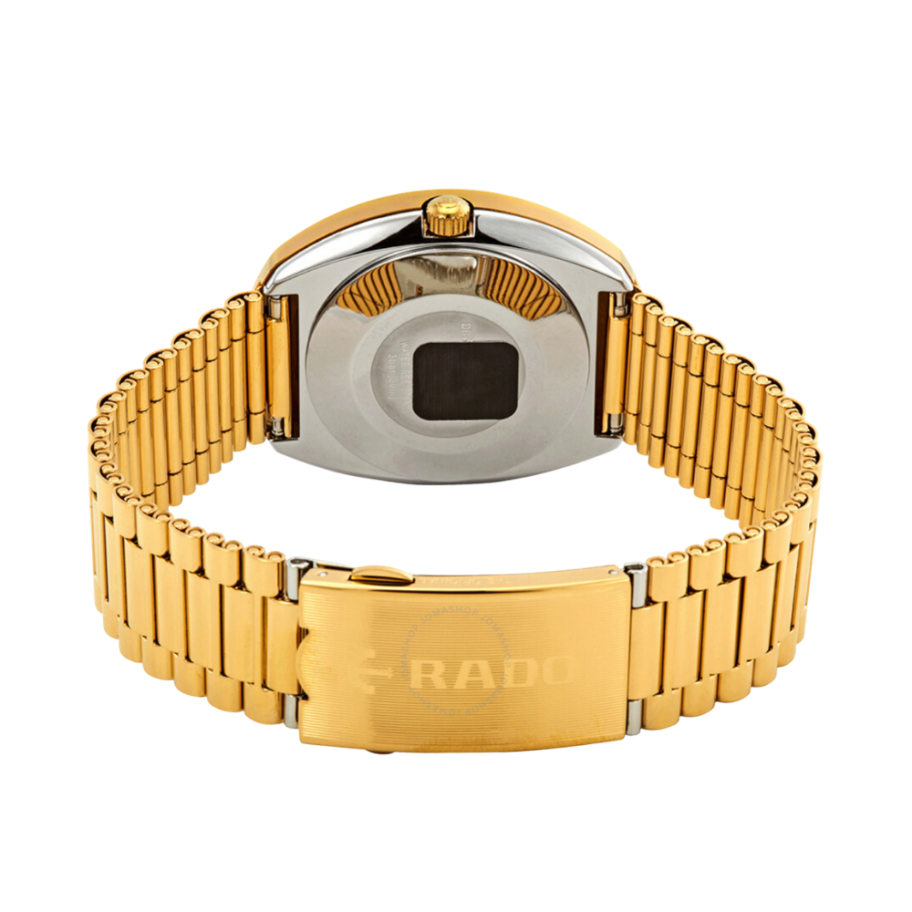 Amazon.com: Rado DiaStar Original Swiss Automatic Watch with Stainless  Steel Strap, Gold, 21 (Model: R12064253) : Clothing, Shoes & Jewelry