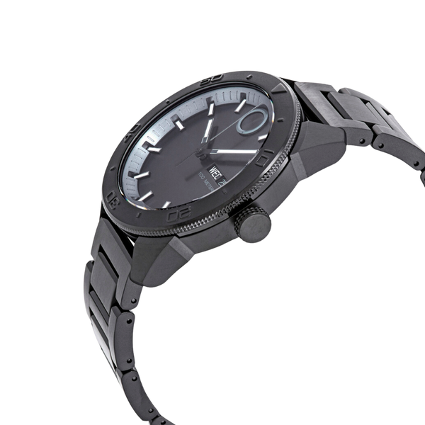 Movado bold black stainless steel watch best sale