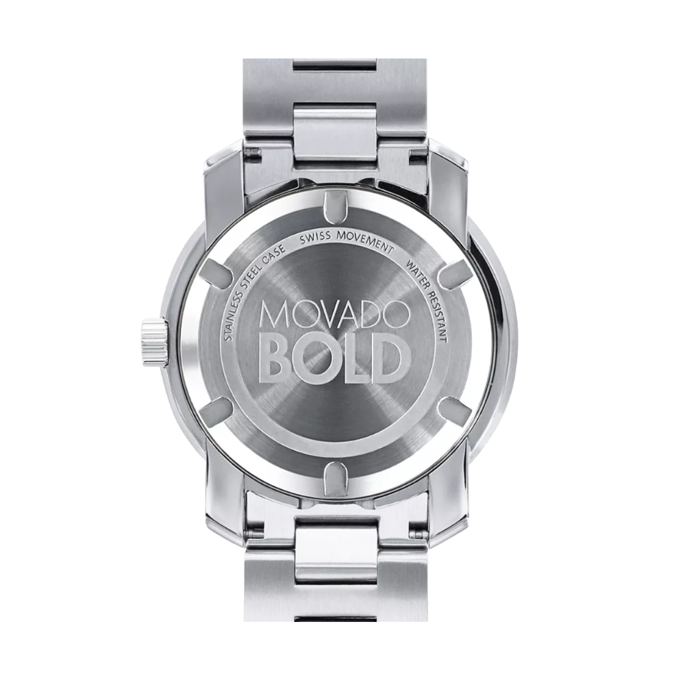 Movado Bold Silver Dial Two tone Men s Watch Mahtani Jewelers