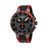 Tissot T-Race Chronograph Black Dial Red Silicone Men&#39;s Watch