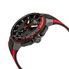 Tissot T-Race Chronograph Black Dial Red Silicone Men&#39;s Watch
