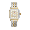 Michele Deco Madison Diamond Two-Tone 18K Gold Diamond Dial Watch