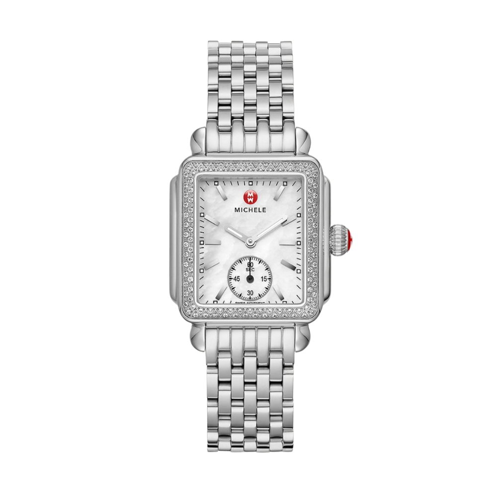 Michele deco clearance mid diamond watch