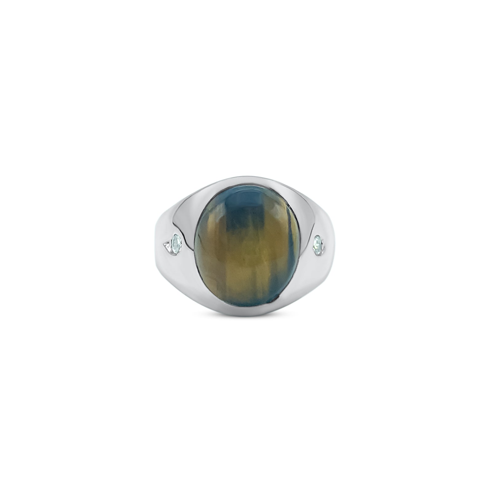 Buy Heavy Weight Men's Signet Style Ring Chrysoberyl Cats Eye Gemstone  2.23cts Online in India - Etsy
