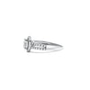 Sterling Silver Split Shank Engagement Ring