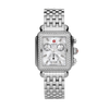 Michele Deco Stainless Diamond Watch