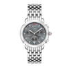 Michele Sidney Stainless Diamond Dial Watch