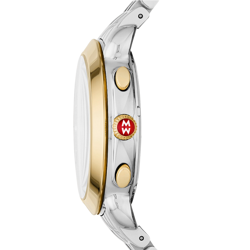 Michele Sidney Two-Tone 18K Gold Diamond Dial Watch - Mahtani Jewelers
