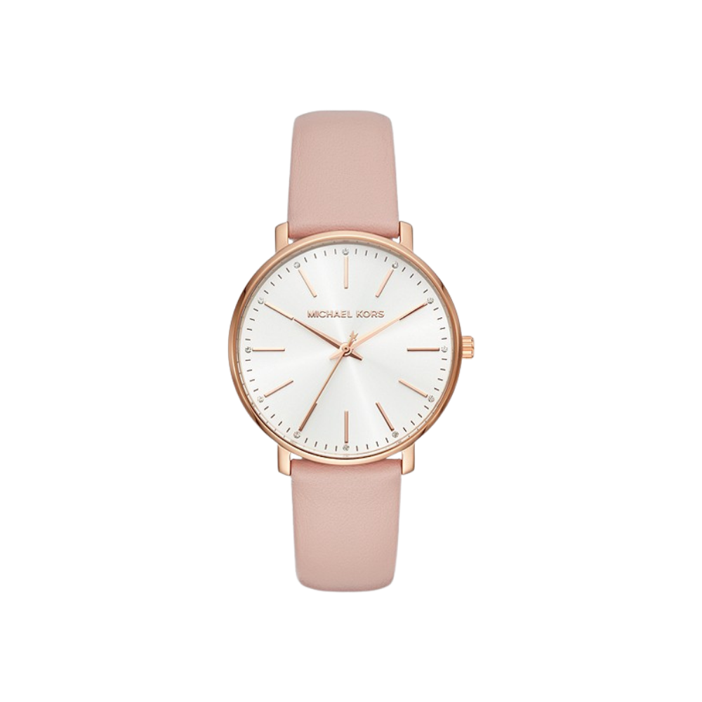 Michael Kors Pyper Rose Gold-Tone Leather Watch