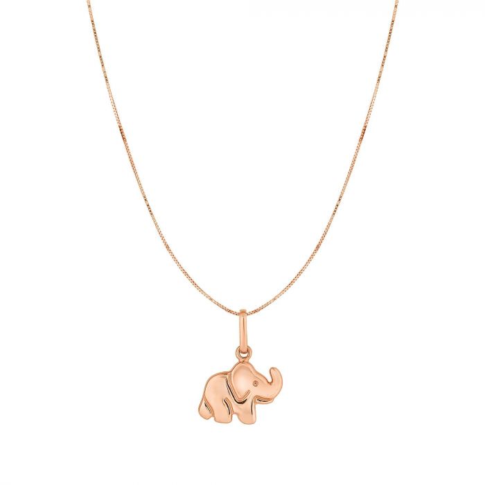 Rose Gold Elephant Necklace